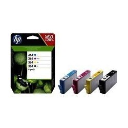 HP TINTA BK / C / M / Y PHOTOSMART D5460 (PACK 4) - Nº364