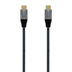 AISENS CABLE USB 3.1 GEN2X2 20GBPS 5A TIPO USB-C-USB-C/M GRIS 2M