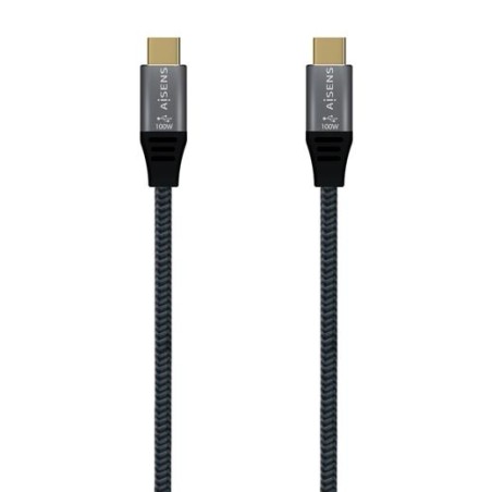 AISENS CABLE USB 3.1 GEN2X2 20GBPS 5A TIPO USB-C-USB-C/M GRIS 2M