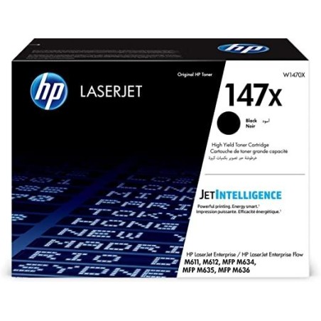 HP TONER NEGRO LASER M611, M612, M635, M636 - 147X
