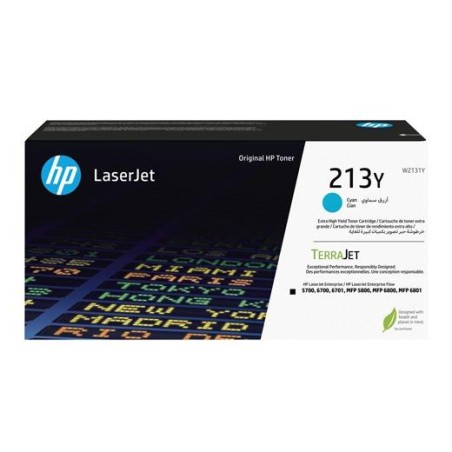 HP TONER CIAN LASERJET ENTERPRISE 5700, 5700DN, 6701DN, 6700, 6700DN, MFP 5800, 5800DN, 5800F, 6800, 6800DN - Nº 213Y