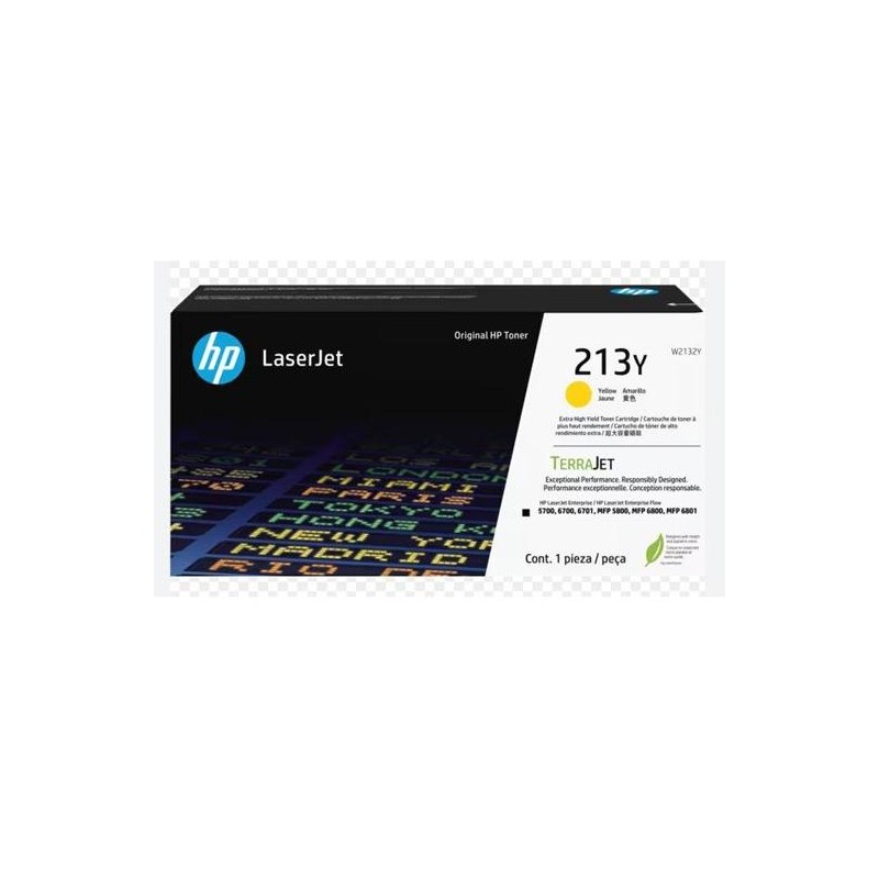 HP TONER AMARILLO LASERJET ENTERPRISE 5700, 5700DN, 6701DN, 6700, 6700DN, MFP 5800, 5800DN, 5800F, 6800, 6800DN - Nº 213Y
