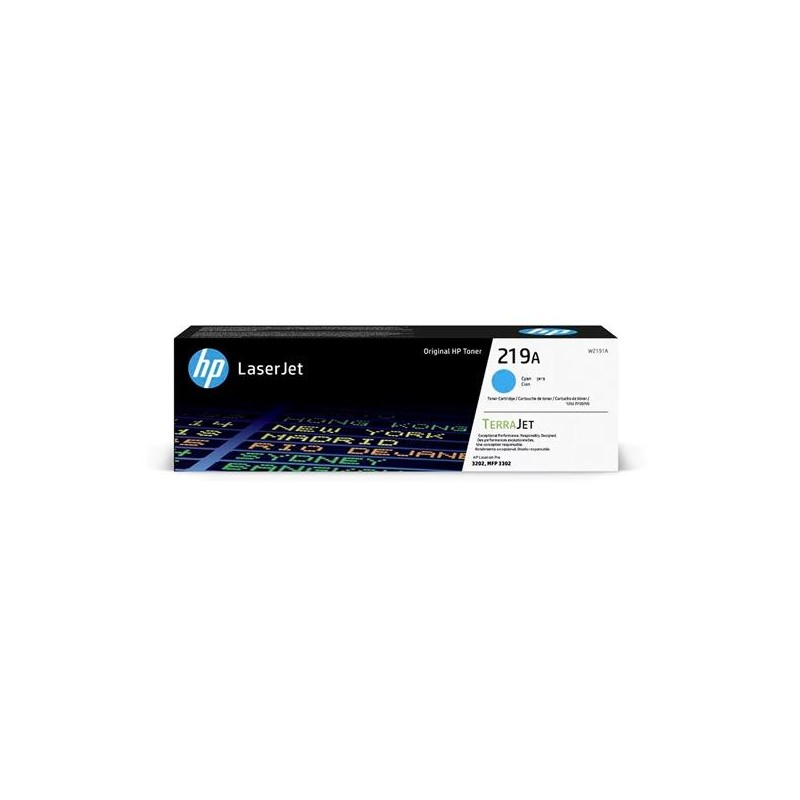HP TONER CIAN LASERJET PRO 3202 PRINTER, HP LASERJET MFP 3302 PRINTER - 219A