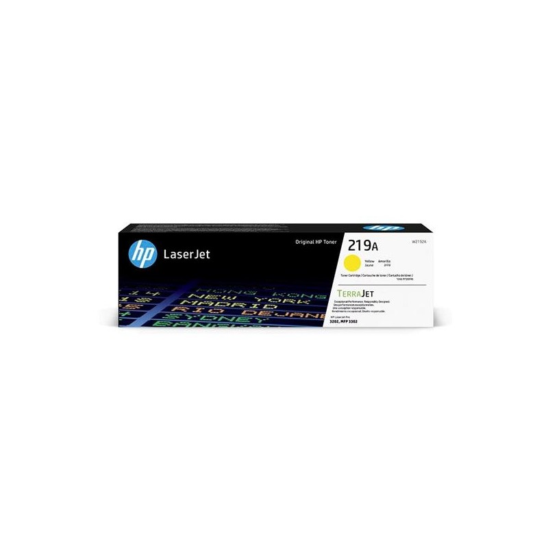 HP TONER AMARILLO LASERJET PRO 3202 PRINTER, HP LASERJET MFP 3302 PRINTER - 219A