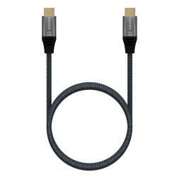 AISENS CABLE USB 3.2 5A 100W 8K@30HZ TIPO USB-C/M - USB-C/M GRIS 1,0 M