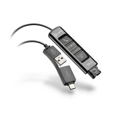 HP POLY ADAPTADOR PARA AURICULARES DA75 QD A PC, PUERTO USB