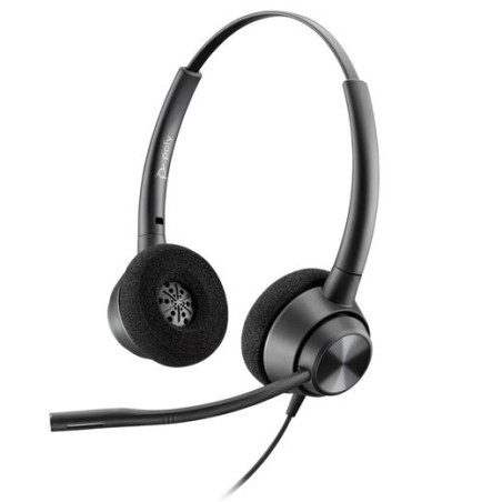 HP POLY AURICULARES DE DIADEMA BIAURAL C/ MICRÓFONO CABLE USB ENCOREPRO HW320 NEGRO
