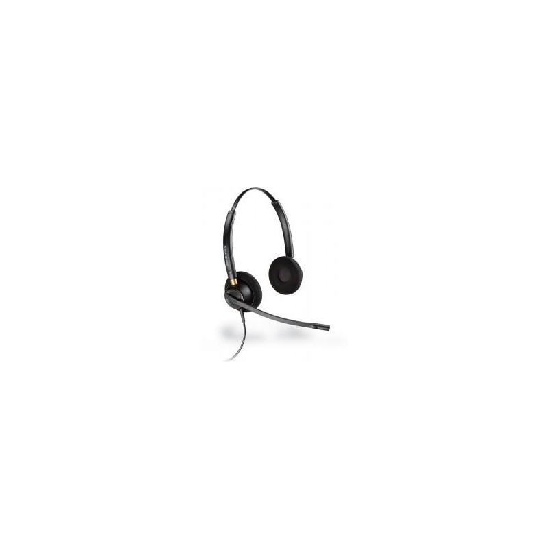 HP POLY AURICULARES DE DIADEMA BIAURAL C/ MICRÓFONO CABLE ENCOREPRO HW520 NEGRO