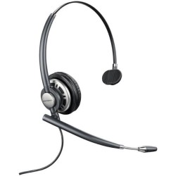 HP POLY AURICULARES ENCOREPRO HW710, E+A DIADEMA MONOAURAL C/ MICRÓFONO CONTROL DE VOLUMEN CONECTOR QD NEGRO