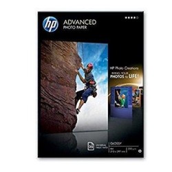 HP PAPEL FOTOGRÁFICO SATINADO AVANZADO 250G/M2, A4, 210X297MM, 25 HOJAS