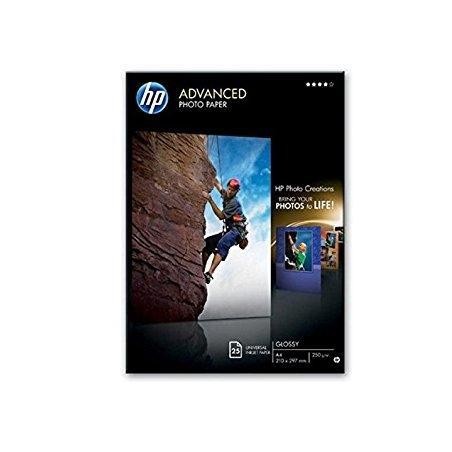 HP PAPEL FOTOGRÁFICO SATINADO AVANZADO 250G/M2, A4, 210X297MM, 25 HOJAS