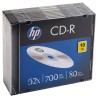 HP CD-R , 700MB, 52X, PACK 10 UNIDADES SLIM CASE