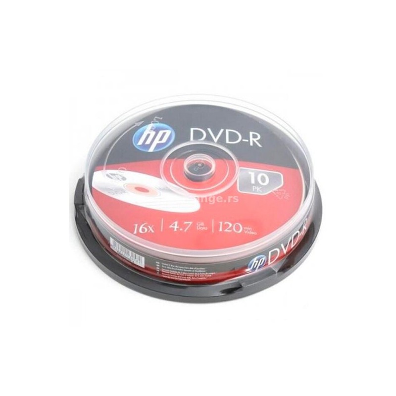 HEWLETT PACKARD HP DVD-R 4.7GB, 16X / TARRINA DE 10 UNIDADES