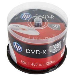 HEWLETT PACKARD HP DVD-R 4.7GB, 16X / TARRINA DE 50 UNIDADES