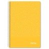 IMPREX CUADERNO ESPIRAL TAPA PP FOLIO 80H 90GR 4X4 AMARILLO