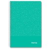 IMPREX CUADERNO ESPIRAL TAPA PP FOLIO 80H 90GR 4X4 VERDE