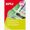 APLI PACK 20 HOJAS TRANSPARENCIAS A4 SIN BANDA PARA LÁSER