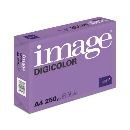 IMAGE PAPEL REPROGRÁFICO DIGICOLOR DIN A4 250GR PAQUETE 250H BLANCO