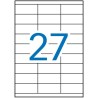 APLI ETIQUETAS ADHESIVAS 70X30MM INKJET/LÁSER C/RECTOS 27 X 100H BLANCO