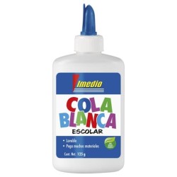 IMEDIO COLA BLANCA ESCOLAR BOTE 125GR NUEVO DISEÑO