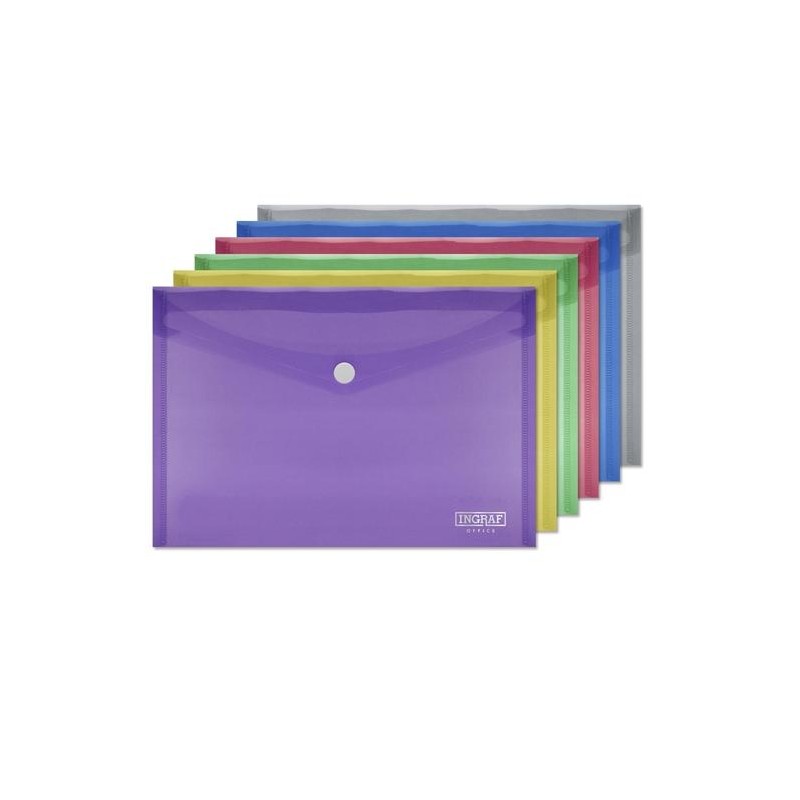 INGRAF SOBRE PORTADOCUMENTOS CON BROCHE A5 COLORES SURTIDOS