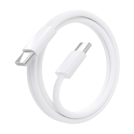 AISENS CABLE USB 2.0 3A 60W TIPO USB-C/M - USB-C/M BLANCO 1,0M