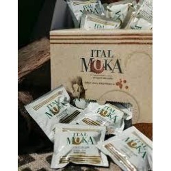 ITALMOKA CAFÉ ESPRESSO CREMOSO CON VASO, PALETINA Y AZUCAR CAJA 150 CAFÉS