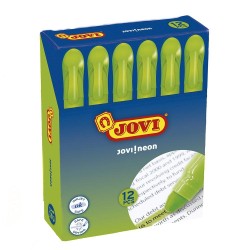 JOVI MARCADOR FLUORESCENTE JOVI!NEON DE GEL EN STICK 140MM VERDE CAJA 12 UD