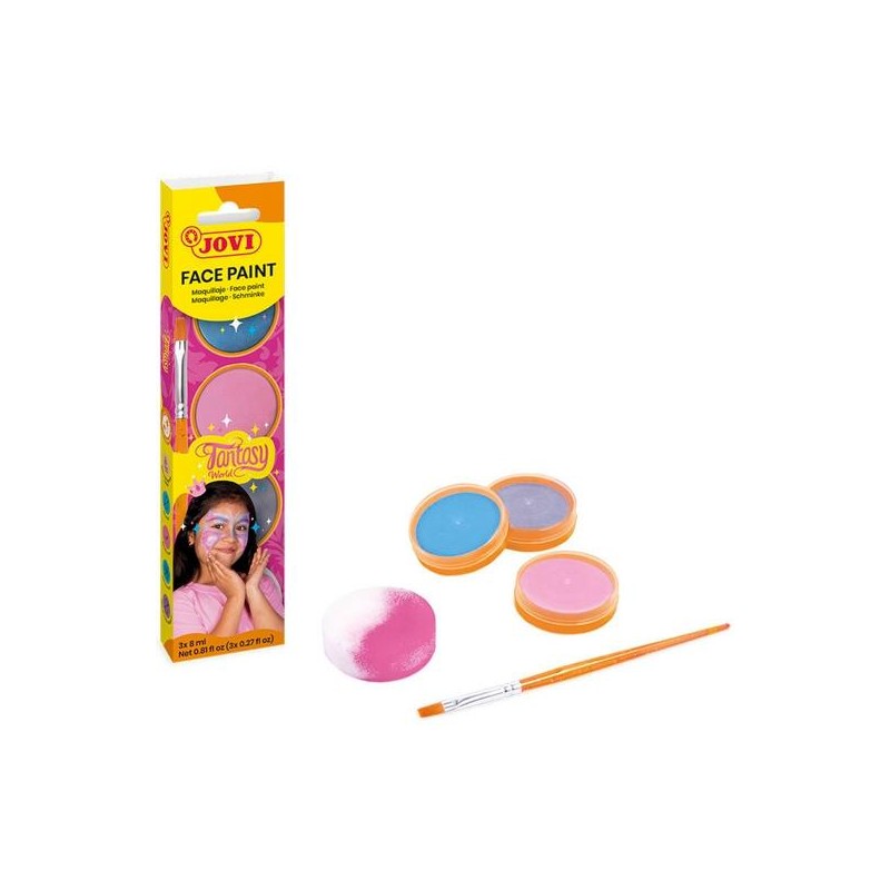 JOVI MAQUILLAJE CREMA ESTUCHE 3 BOTES 8ML + ACCESORIOS FANTASY