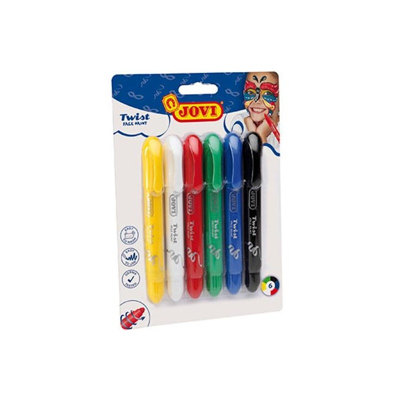 JOVI PACK 6 BARRAS MAQUILLAJE TWIST EN STICK C/SURTIDOS