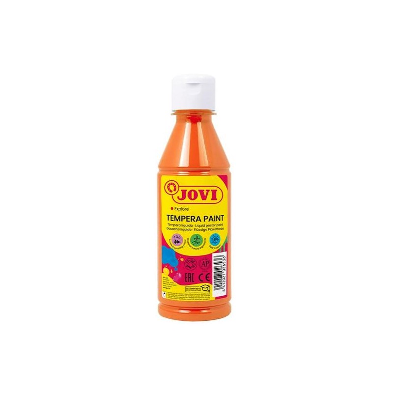 JOVI TÉMPERA LÍQUIDA NARANJA BOTELLA DE 250ML
