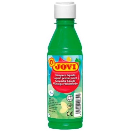JOVI TÉMPERA LÍQUIDA VERDE MEDIO BOTELLA DE 250ML