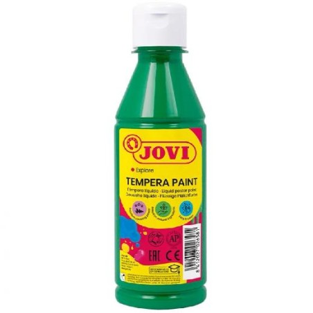 JOVI TÉMPERA LÍQUIDA VERDE OSCURO BOTELLA DE 250ML