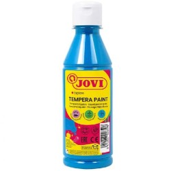 JOVI TÉMPERA LÍQUIDA AZUL CYAN BOTELLA DE 250ML