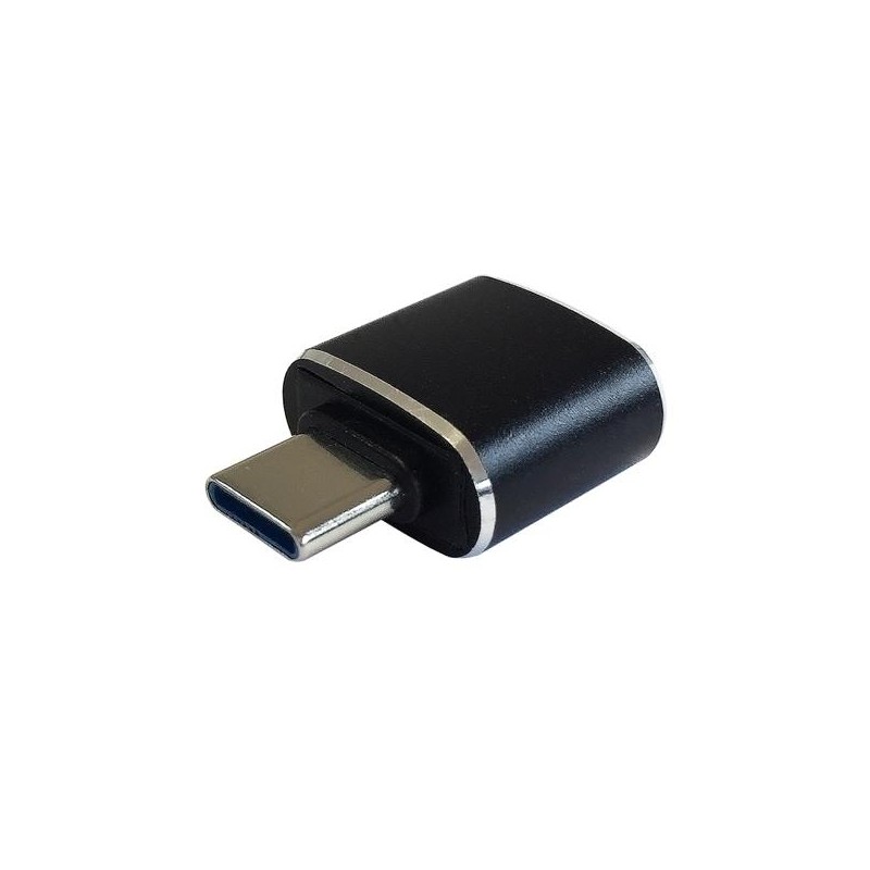AISENS MINI ADAPTADOR USB 3.1 GEN2 3A TIPO USB-C/M - A/H NEGRO