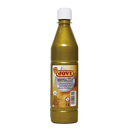 JOVI TÉMPERA LÍQUIDA SCHOOL METÁLIC ORO BOTELLA DE 500ML