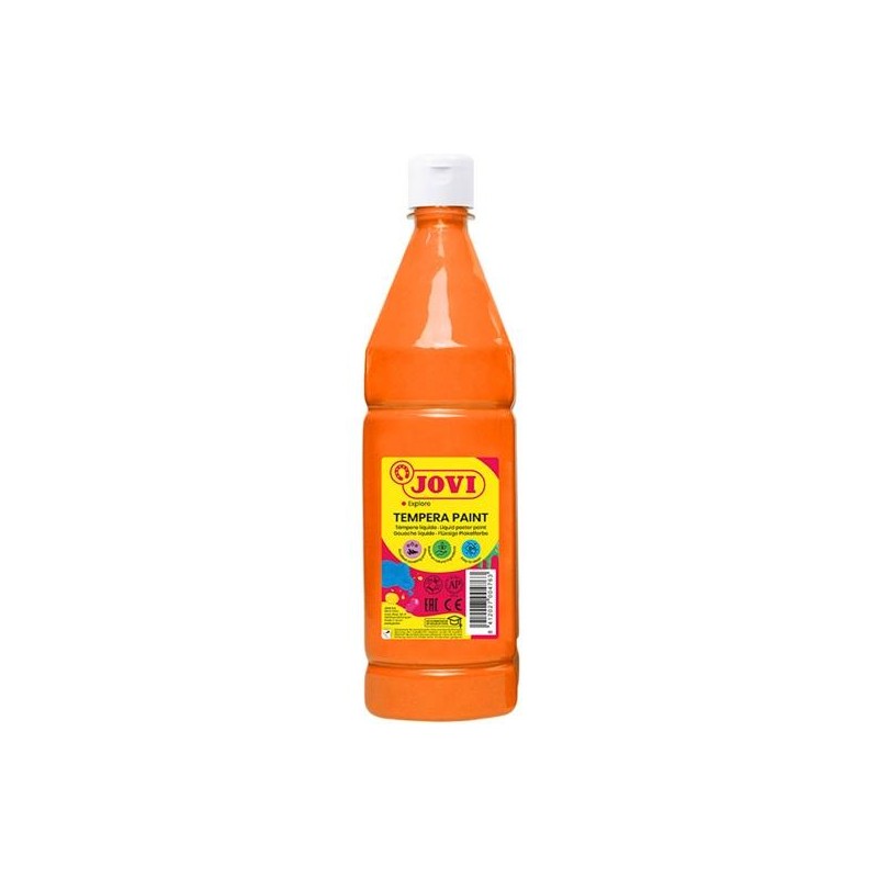 JOVI TÉMPERA LÍQUIDA PAINT NARANJA BOTELLA 1000ML
