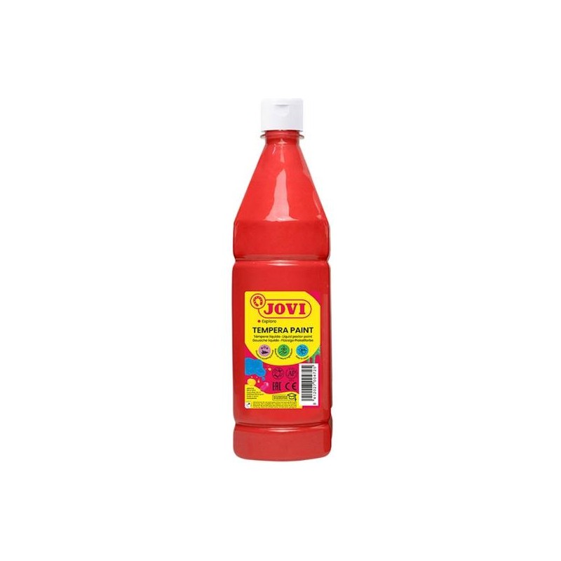 JOVI TÉMPERA LÍQUIDA PAINT BERMELLÓN BOTELLA 1000ML