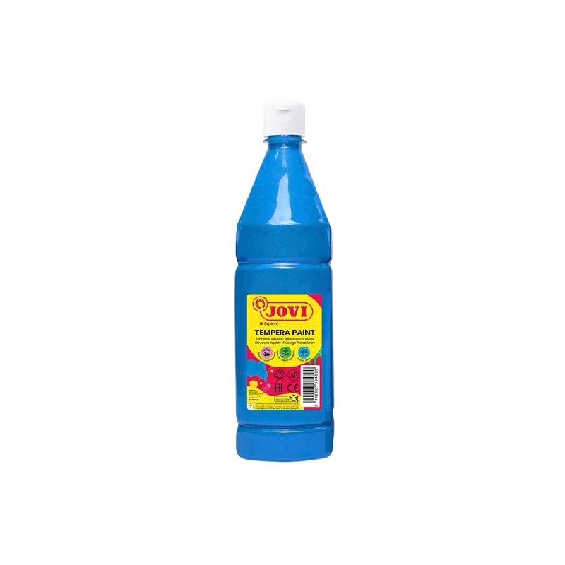 JOVI TÉMPERA LÍQUIDA PAINT AZUL CYAN BOTELLA 1000ML