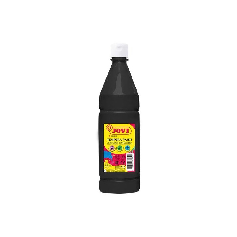 JOVI TÉMPERA LÍQUIDA PAINT NEGRO BOTELLA 1000ML