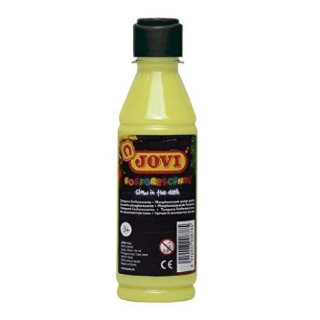 JOVI TÉMPERA FOSFORESCENTE AMARILLO BOTELLA DE 250ML