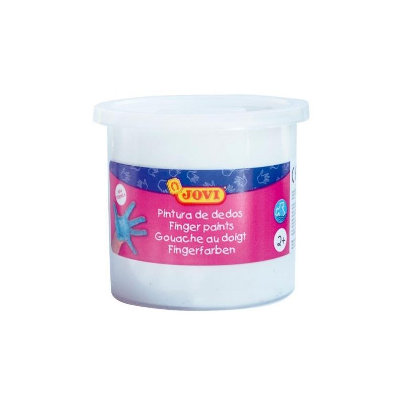 JOVI PINTURA DE DEDOS ESTUCHE 5 BOTES 125ML BLANCO