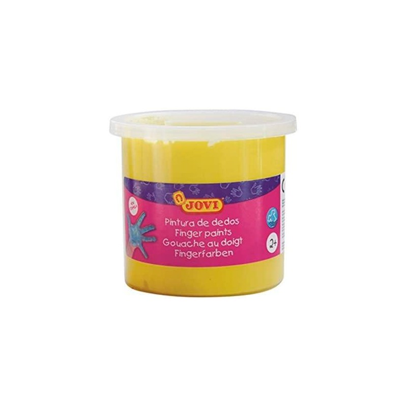 JOVI PINTURA DE DEDOS ESTUCHE 5 BOTES 125ML AMARILLO