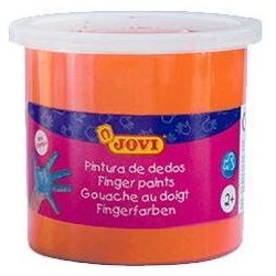 JOVI PINTURA DE DEDOS ESTUCHE 5 BOTES 125ML NARANJA