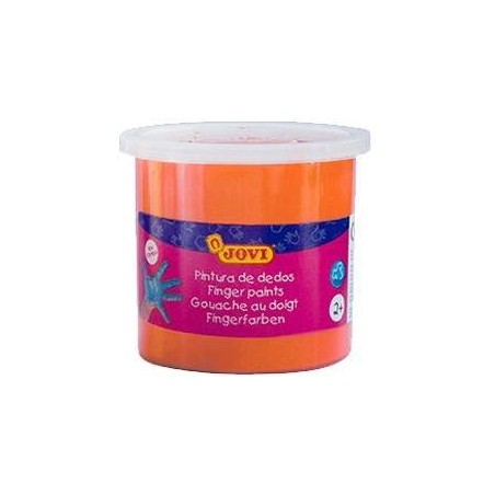 JOVI PINTURA DE DEDOS ESTUCHE 5 BOTES 125ML NARANJA