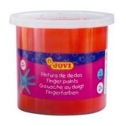 JOVI PINTURA DE DEDOS ESTUCHE 5 BOTES 125ML BERMELLÓN