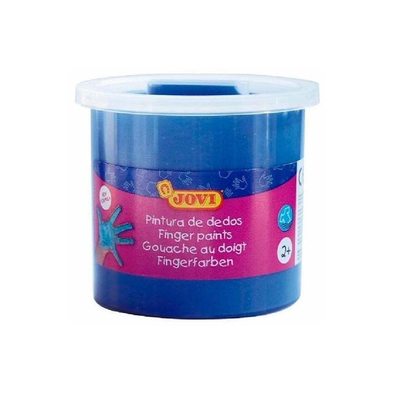 JOVI PINTURA DE DEDOS ESTUCHE 5 BOTES 125ML AZUL