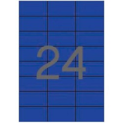 APLI ETIQUETAS ADHESIVAS 70X37MM INKJET/LÁSER C/RECTOS 24 X 20H AZUL