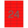 APLI ETIQUETAS ADHESIVAS 70X37MM INKJET/LÁSER C/RECTOS 24 X 20H ROJO
