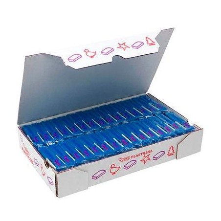 JOVI PLASTILINA SCHOOL PASTILLA 50GR AZUL OSCURO CAJA 30 UD